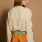 Blusa bordado floral de MEISÏE - Little MooN