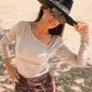 Camiseta asimétrica de punto FLY - Little MooN