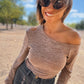 Camiseta escote asimétrico cut out KUTY - Little MooN