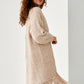 Chaqueta de punto larga con flecos GAZAN - Little MooN