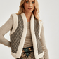 Chaleco jacquard con borreguito HELIOD - Little MooN