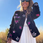 Chaqueta bordada de terciopelo FLORAL - Little MooN