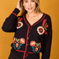 Chaqueta de punto bordada SENDA NEGRA - Little MooN