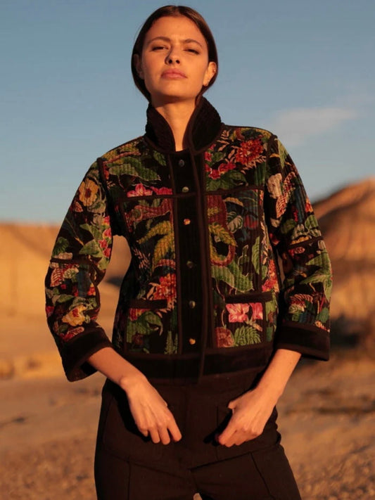 Chaqueta de terciopelo BLACK - Little MooN