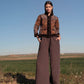 Chaqueta patch de terciopelo BROWN - Little MooN