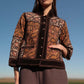 Chaqueta patch de terciopelo BROWN - Little MooN