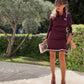 Conjunto de punto: falda y top LOVE - Little MooN
