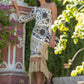 Falda ALBOREÁ MANTÓN BEIGE - Little MooN