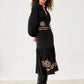 Falda midi con bordado de floral NAÏF - Little MooN