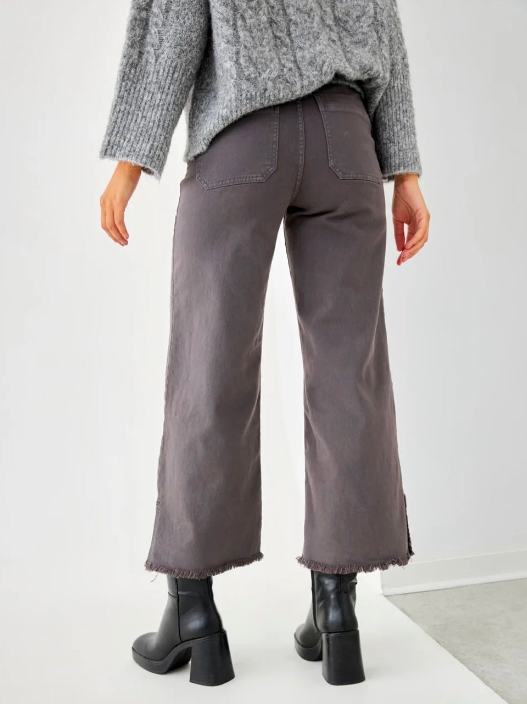 Jeans wide leg grey BLOOM - Little MooN