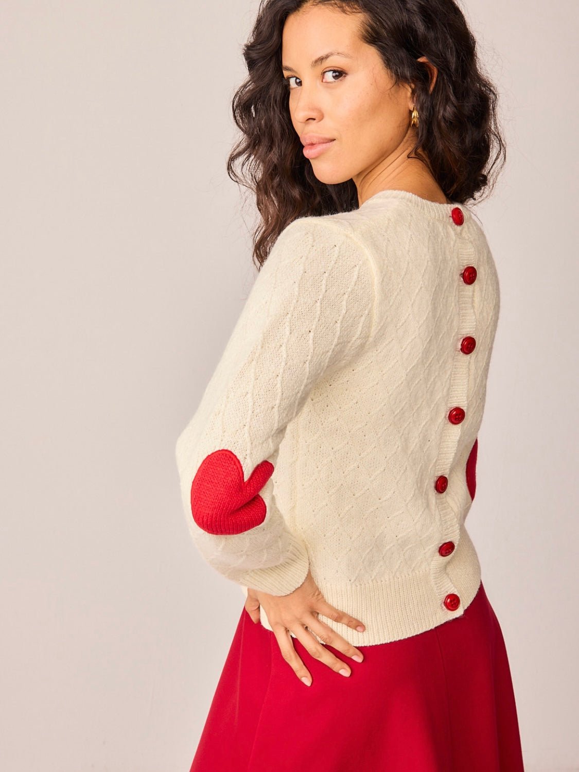 Jersey blanco bicolor CAPERUCITA - Little MooN