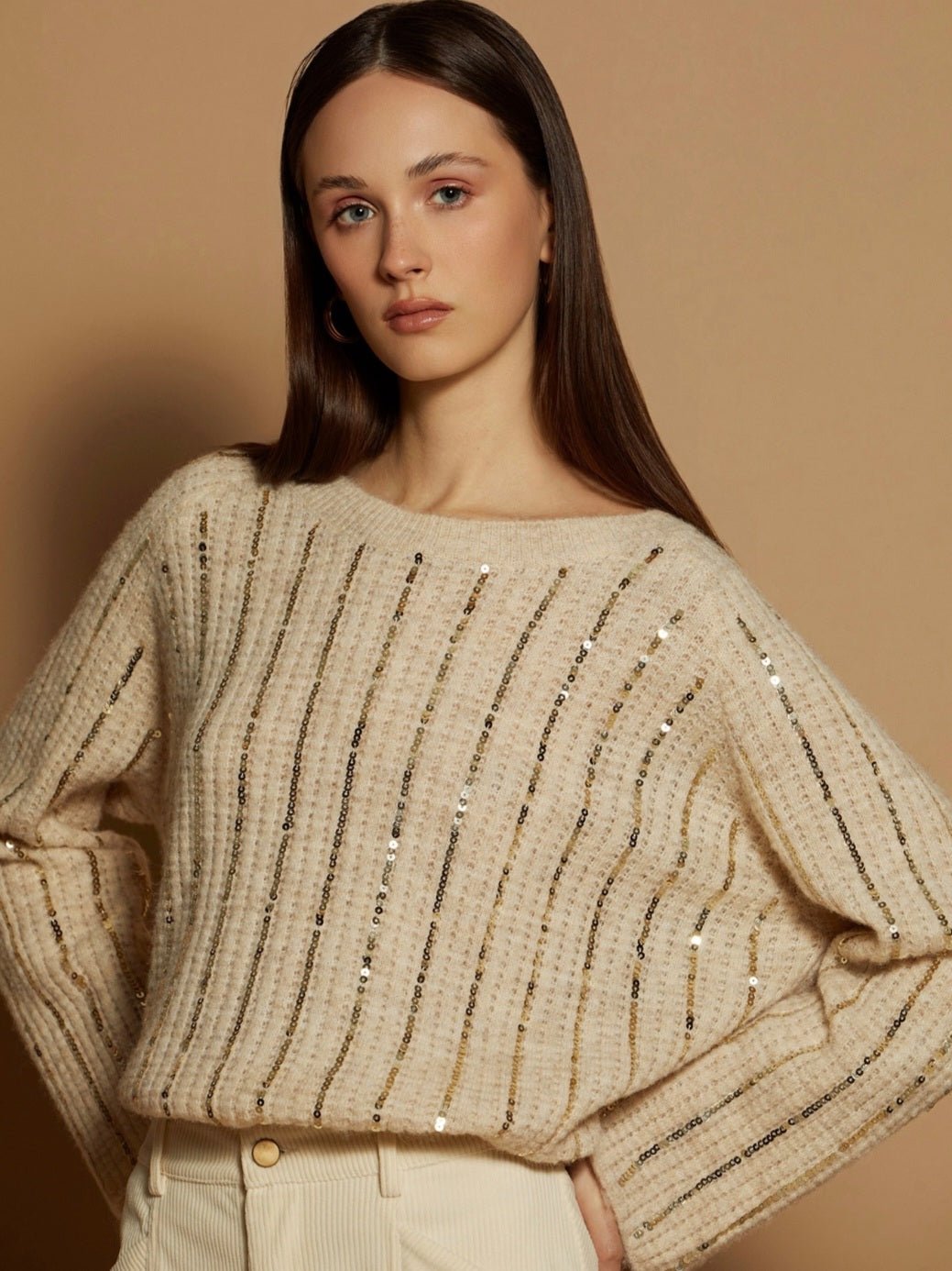 Jersey CHIC con lentejuelas - Little MooN