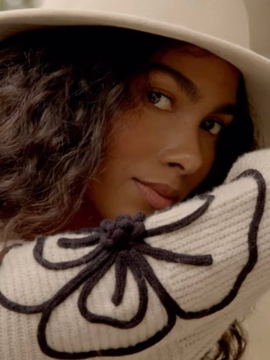 Jersey de punto bicolor FLEUR MAXI - Little MooN