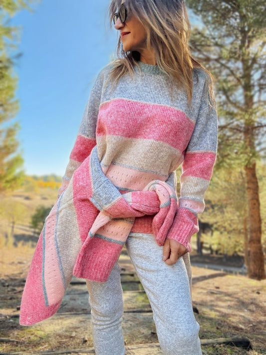 Jersey de rayas multicolor SWEET - Little MooN