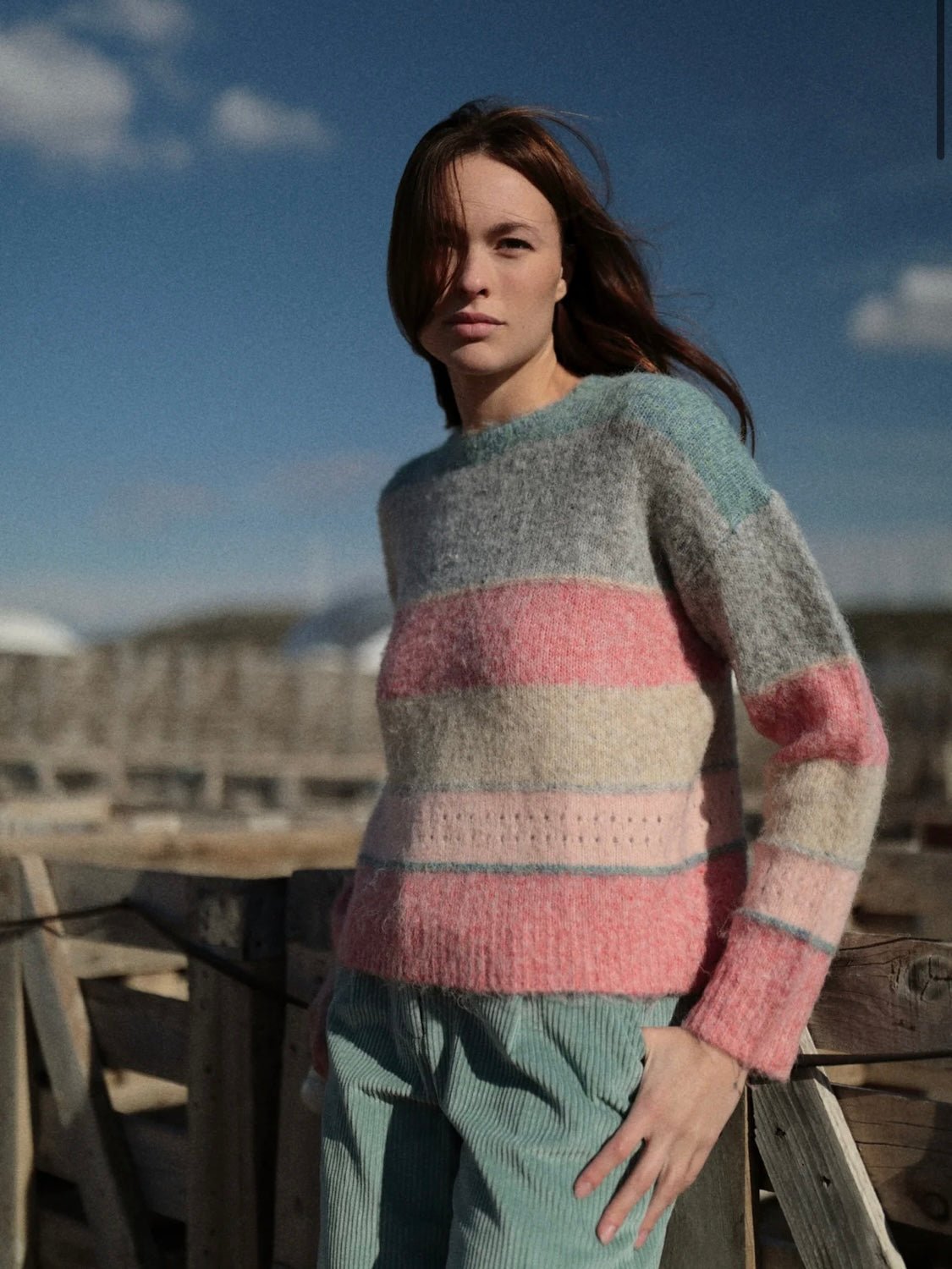 Jersey de rayas multicolor SWEET - Little MooN