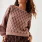Jersey geométrico Bicolor BURGUNDY - Little MooN
