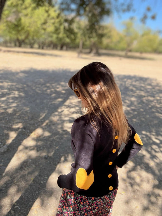 Jersey negro bicolor CAPERUCITA - Little MooN