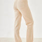 Pantalón elástico tipo jeans con flor VOLANS - Little MooN