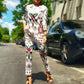 Pantalon y top estampado