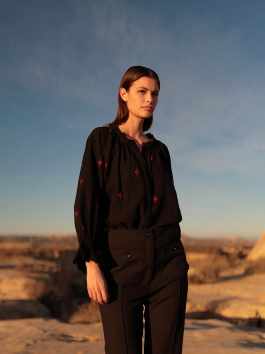 Pantalón recto liso bolsillos GADEA - Little MooN