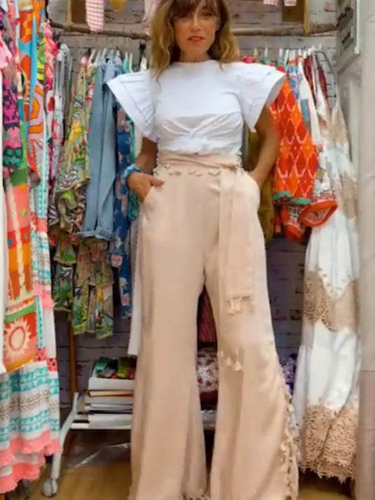 Pantalón satén BOHO - Little MooN