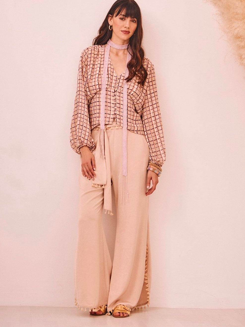 Pantalón satén BOHO - Little MooN