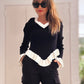 Pantalón skinny negro CARGO - Little MooN