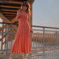 Vestido multicolor punto