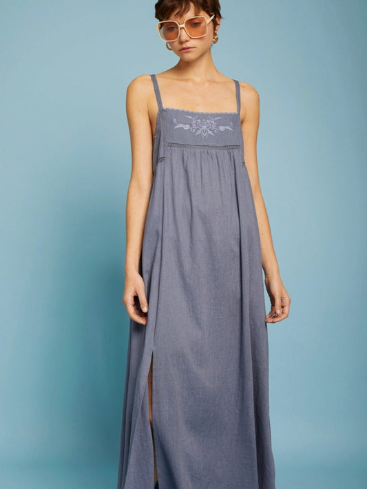 Vestido FORMENTERA AZUL de Meisïe - Little MooN