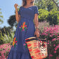 Vestido cuerpo engomado