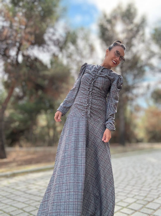 Vestido largo de cuadros COSITA - Little MooN