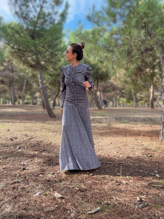 Vestido largo de cuadros COSITA - Little MooN