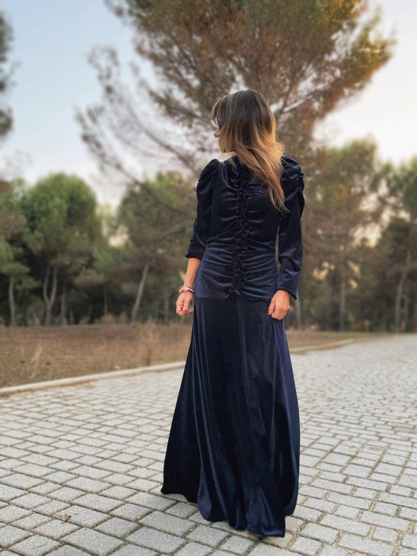 Vestido largo de terciopelo COSITA - Little MooN