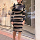 Vestido ajustado de punto para invierno